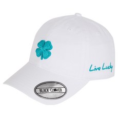 BLACK CLOVER 韓國高級 Grace 系列高爾夫運動帽 Grace 1, 1個, 白色