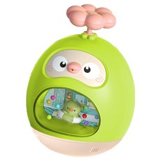 星之玩具 可愛鴨二合一不倒翁五感發展洗澡玩具, 綠色, 1個