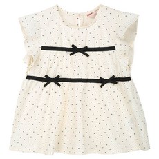 Perimitz 女童套裝 圓點蝴蝶結上衣 P2521B354