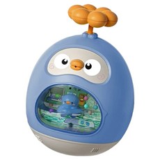 星之玩具 可愛鴨二合一不倒翁五感發展洗澡玩具, 藍色, 1個