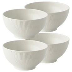 LOKO LIVING Roco Home 溫柔麵碗, 奶油色, 4個