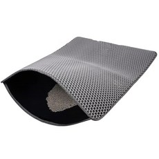 AHOYE EVA大張雙層貓砂墊, 60 x 40 x 1cm, 雙層設計有效捕捉貓砂, 1個, 單一顏色