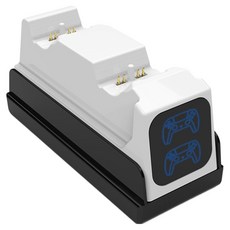 HOHOO PS5 DualSense控制器 雙重充電支架 底座 充電座, 單一商品, 1個, 混合色