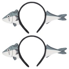 비에이비오 머리 관통 머리띠, 생선, 2개
