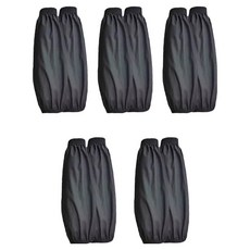 Khohimo 防水工作用多用途營業用廚房袖套 5件組 5W0179, 黑色, 5套