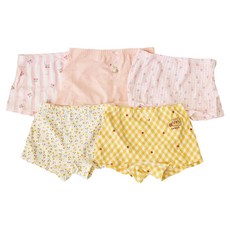 Bebezoo 女童款四角內褲 5件組 A