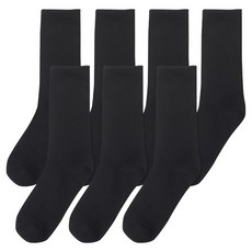 MIND BRIDGE 男女通用長筒襪7雙組 MASC00A1, 黑色, 7頁