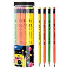 deLi 得力 石墨霓虹筆 50入, 2B, 1個