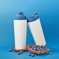 YCCT 速吸杯2代 附粗細吸管 青墨藍 720ml - 時尚大容量環保隨行杯, 1個