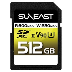 SUNEAST 旭東 Ultimate Pro 300MB/s 2000倍速記憶卡 SD V90 UHS-II, 512GB, 1個