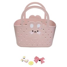 Beaurator 幸運兔排水游泳包 + 配件組, 粉紅色