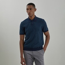 INDIAN 男士細條紋領針織衫 MITBS5M2321