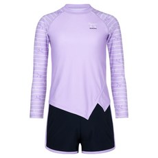 renoma kids 女童不對稱蝴蝶結防磨泳衣上下兩件組 RN-GS2F522