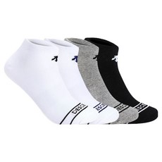 Descente 男款前方Logo運動鞋4雙組, 1套, 混色