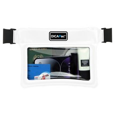 DiCAPac 多用途收納智慧型手機防水腰包斜背包 SB35, 白色
