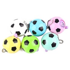 PERZOOM 足球剪刀石頭布遊戲機鑰匙圈, 12個, 隨機出貨