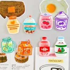 Yun The Pick居家咖啡廳冰箱磁鐵 8種組, 混色