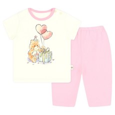 Care Bears 嬰幼兒透氣 Care Bears Baby 有機棉內衣上下套裝