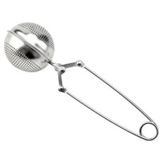 Living Mango手把式敞開式茶漏茶葉濾網 銀色 SUS304, 1個