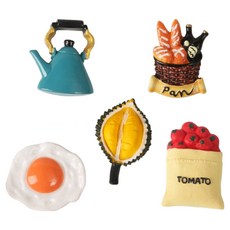 Yun The Pick居家咖啡廳冰箱磁鐵磁鐵 B型 5件組, 混色