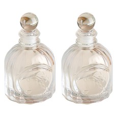 윤더픽 DIY 디퓨저 방향제 마개 공병, 투명, 2개, 120ml