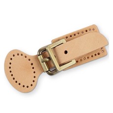 brandyarn 皮革插扣磁吸款, 1個, 灰褐色