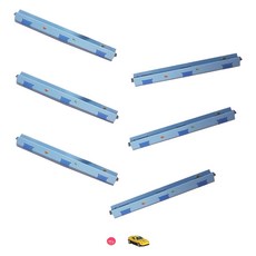 kidwish 兒童隨意貼紙膠帶道路 汽車遊戲 迷你車軌道 提升創造力玩具 6入, 1個