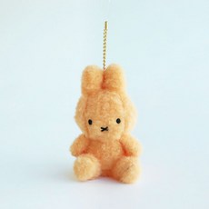 미피 SITTING 크리미 키링, 8cm, 오렌지, 1개