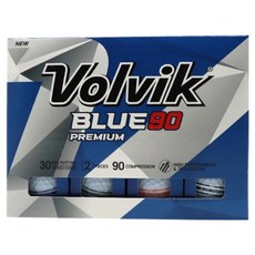 볼빅 남녀공용 25년 골프 BLUE90 3라인 골프볼 4종 x 3p 세트 2피스, 화이트, 12개입, 1세트