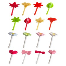 Cuteme 蝴蝶結與花朵插牌 8種 MP305 + 楓葉插牌 8種 MP088(B046) 套組, 1套