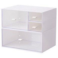 멀티네스트 책상 정리 서랍 메모지 볼펜 층층 보관 수납함, 2단