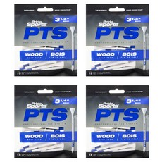 Pride Sports PTS木製高爾夫球座 15入組, 4包, 藍色