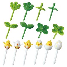 Cuteme 葉子造型籤2 8款 MP186 + 小雞造型籤 6款 MP094 套組, 1套