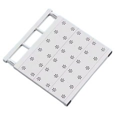 Haegang Corporation 可調式伸縮層架 35 x 38~60 cm, 白色, 1個