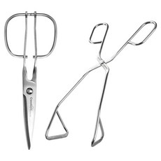 Casabeni 不鏽鋼 維爾薩 剪刀 + 剪刀型夾子 套組, 1套, 單一顏色, 維爾薩剪刀 + 剪刀型夾子