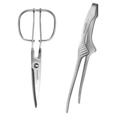 Casabeni 不鏽鋼凡爾賽剪刀 + 立式夾子套組, 1套, 凡爾賽剪刀 + 立式夾子, 單一顏色