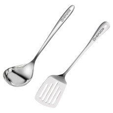 HERZOG PFANNEN 全不鏽鋼湯勺 + 鍋鏟組, 單一顏色, 湯勺 + 鍋鏟, 1套