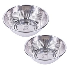 Livingglory 304不鏽鋼米盆兩件組, 1套, 中 + 大