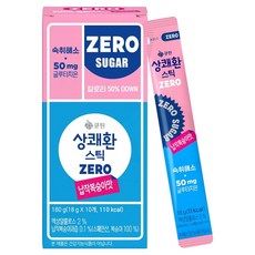 상쾌환 스틱 ZERO 납작복숭아맛 숙취해소제 10p, 180g, 1개