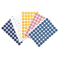 네이처안 가구 벽지 못자국 pvc 스티커 5종 세트, 원색계열