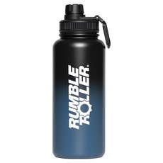 RUMBLE ROLLER 運動保溫保冷不鏽鋼真空保溫杯, 藍黑, 1個