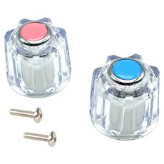 크리스탈 수도핸들 냉온수 2종 세트, 1세트