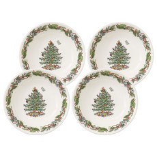 스포드 포트메리온 크리스마스트리 리스 시리얼볼, 혼합색상, 4개