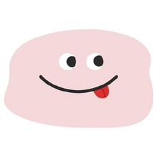 다다랜드 몬스터 캐릭터 빨아쓰는 색감 규조토 발매트, 핑크