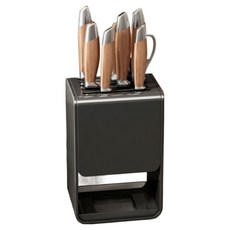 Nellian優質廚房刀架, 黑色, 1個