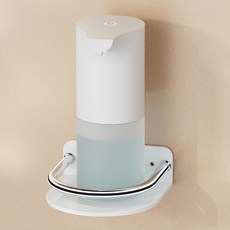 윤더픽 무타공 벽부착 다용도 선반 원형, 화이트, 1단