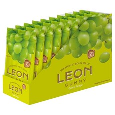 韓國 LEON Vidal 酸味維他命C青葡萄軟糖, 50g, 10個
