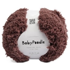 브랜드얀 베이비푸들 뜨개실, 37번 코코아, 1개