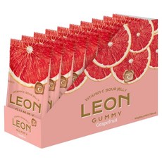 韓國 LEON Vidal 酸味維他命C葡萄柚軟糖, 50g, 10個