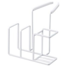 곰지홈 주방 수세미 거치대 14 x 17.5 x 13 cm, 화이트, 1개